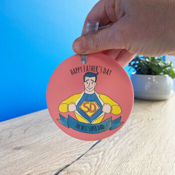 Personalised Father's Day Super Hero Card With Medal, 9 of 12