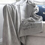 Personalised Soft Grey Blanket Throw, thumbnail 2 of 4