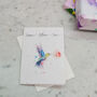 Mothers Day Plantable Seed Paper Hummingbird Card, thumbnail 4 of 6