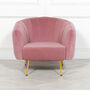 Pink Velvet Armchair, thumbnail 5 of 5
