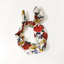 Autumn Flower Print Cotton Wire Headband, thumbnail 1 of 6