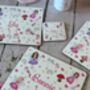 Kids Personalised Fairy And Unicorn Placemat, Coaster And Mug Dinner Set, thumbnail 1 of 10
