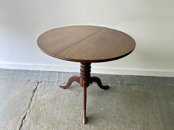 English Antique Georgian Oak Tilt Top Tripod Base Table, 2 of 12