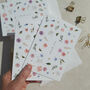 Blush Pink Roses, Gypsophila And Eucalyptus Thank You Cards, thumbnail 4 of 8