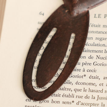 Personalised Iron Heart Page Clip Bookmark, 5 of 7