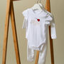 Personalised First Valentine's Day Baby Grow, thumbnail 4 of 7