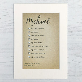 Special Qualities Personalised Valentine's Print, 2 of 7