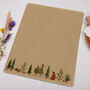 A4 Kraft Letter Writing Paper With Woodland, thumbnail 3 of 4