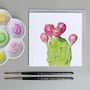 Card With Prickly Pear Illustration, thumbnail 1 of 3