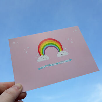 Follow Your Rainbow! Happy Mail Postcard, 3 of 5