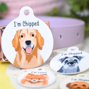 Dog Breed ID Tag Personalised Realistic Illustrations, 12 of 12