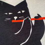 Musician Black Cat Themed Cushion Cover, thumbnail 2 of 7