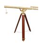 60 Inch Vintage Brass Telescope With Tripod, thumbnail 4 of 6