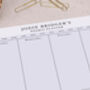 Botanic Fox Personalised Weekly Planner Desk Pad, thumbnail 2 of 4