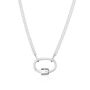 Oval Carabiner Curb Chain Necklace, thumbnail 7 of 8
