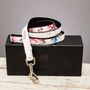 Disley Pink And Blue Floral Dog Lead, thumbnail 2 of 9