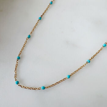 Celestial Blue Satellite Necklace, 7 of 7