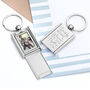 Personalised Home With Daddy Frame Keyring, thumbnail 1 of 6
