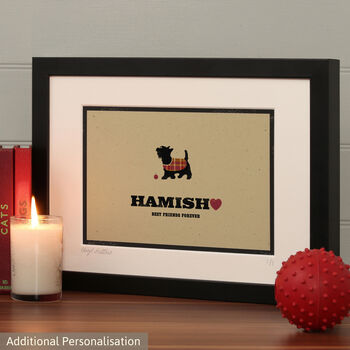 Personalised Scottish Terrier Print For One Or Two Dogs, 12 of 12