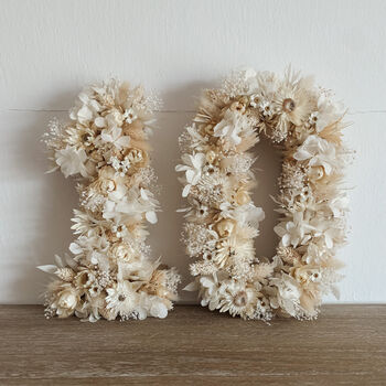 Personalised Dried Flower Decorative Letter Number, 2 of 3