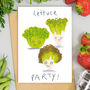 Lets Party Card Lettuce Party Card, thumbnail 1 of 2