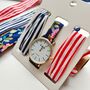 3pcs Stripe Changeable Bracelet Strap Women Wristwatch, thumbnail 4 of 8