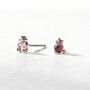 Pink Tourmaline Earrings Silver/Gold Vermeil, thumbnail 5 of 6