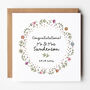 Autumn Floral Mr And Mrs Wedding Card, thumbnail 1 of 4