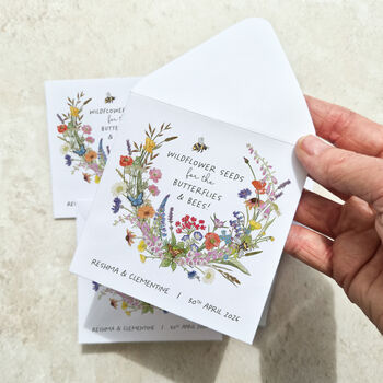 10 Cottage Garden Wildflower Seed Packet Wedding Favours, 8 of 9