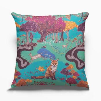 Fox Woodland Animals Cushion, 4 of 7