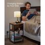 Slim Side Bedside Table With Charging Station, thumbnail 5 of 9