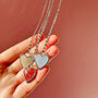 Love You Mum Gemstone Heart Necklace, thumbnail 4 of 11