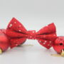 Red Bubbles Dog Bow Tie, thumbnail 1 of 4