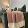 Handwoven Throw Blanket, Personalised Christmas Gift, thumbnail 3 of 10