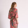 Deluxe Pink Silk Kimono Robe, thumbnail 6 of 6