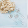 Set Of Three Sparkling Diamante Hair Pins, thumbnail 4 of 4