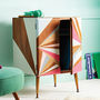 Geometric Painted Record Cabinet, thumbnail 7 of 7