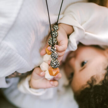 Leopard Print Breastfeeding And Teething Necklace, 5 of 7