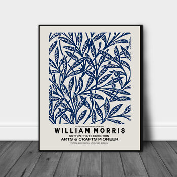 William Morris Set Of Two Blue Prints, 3 of 3