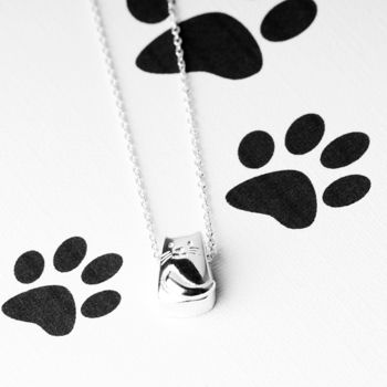 Cute Cat Sterling Silver Necklace, 3 of 10