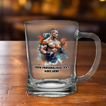 Personalised Mma Man Tankard Gift B, 2 of 2