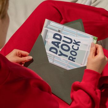 Dad You Rock, Slowly! Funny Sound And Shake Card For Fathers Day, 8 of 12