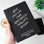 Personalised Any Message Black Hardback Notebook, thumbnail 4 of 4