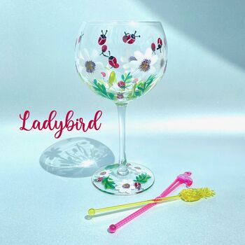 Hand Painted Gin Glass, 8 of 12