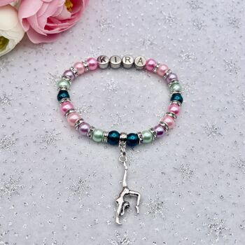 Personalised Gymnastics Charm Bracelet, 11 of 11