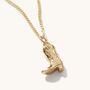 Cowboy Boot Necklace Silver Or 18ct Gold Plated Vermeil, thumbnail 2 of 4