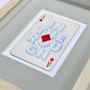 A Diamond In The Rough Vintage Playing Card Print, thumbnail 5 of 6
