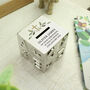 Personalised Religious Cross Abc Money Box – Baby Keepsake For Christening Or New Baby Gift, thumbnail 1 of 4