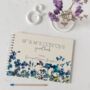Watercolour Forget Me Nots Floral Wedding Guest Book, thumbnail 7 of 7