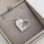 Personalised Silver Fingerprint Heart Pendant, thumbnail 3 of 6